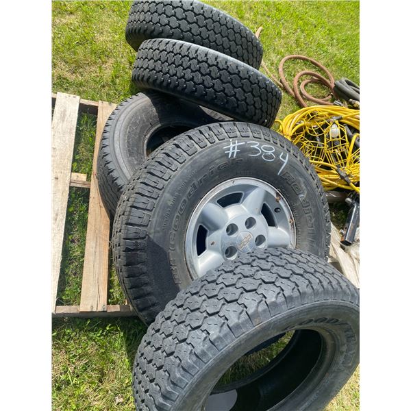 5- 16" tires