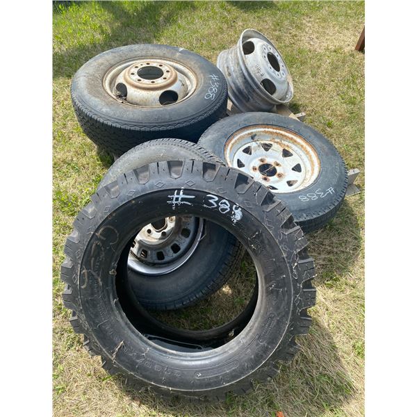 4- Various tires & rims