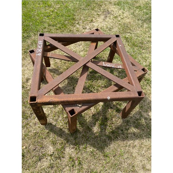 2- Well built steel stands