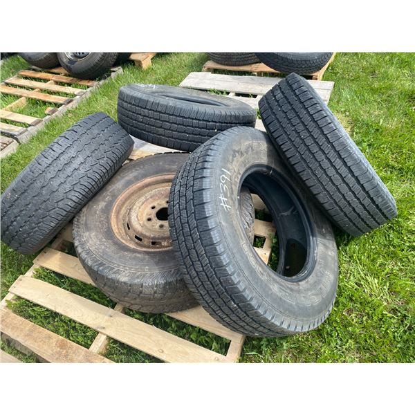 5- Various tires & rims, 16" & 15"