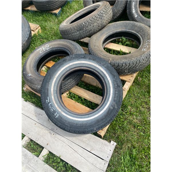 Approx. 8- Various tires, 14" & 15"