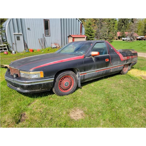 Converted Cadillac to a 2-door c/w box, SN. 1G6KD52B5SU269991, Runs nice