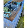 Image 5 : Blue & White wooden boat c/w trailer (West Yard)
