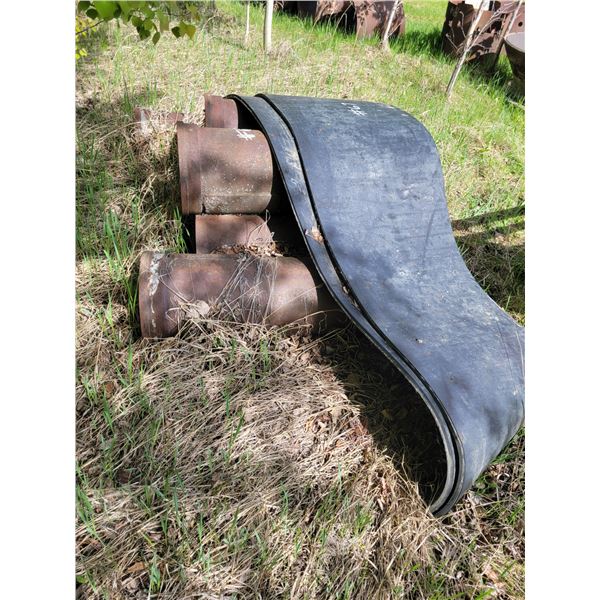 24" Rubber matt, 5 pipes, 36" x 12"