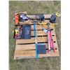 Image 1 : Pipe bender, lights, tool box c/w misc. & bungee cords