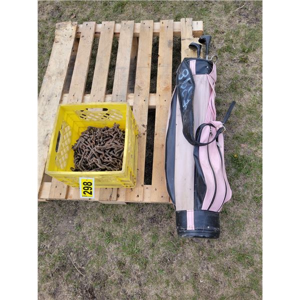 Tire chains & right-hand golf clubs