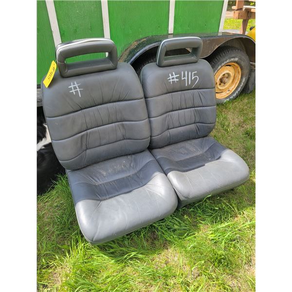2- Leather bucket seats