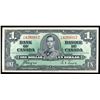 Image 3 : CANADA $1.00 1952 Banknote and Card Uncirculated