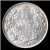 CANADA 25 Cents 1936 Silver CCCS Mint State Coin