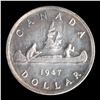 Image 1 : CANADA $1.00 1947 Pointed CCCS MS-60