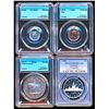 Image 1 : CANADA 1973-2020. A Lot of 4 Slabbed Mixed Coins Unc-Proof