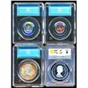 Image 2 : CANADA 1973-2020. A Lot of 4 Slabbed Mixed Coins Unc-Proof
