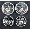 Image 1 : CANADA 1976 A Lot of 7 - 4 Coin Olympic Sets Proof