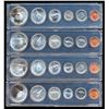 Image 1 : CANADA 1967 A Lot of 4 Silver Year Sets Uncirculated