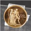 Image 1 : CANADA $100.00 1976 Olympic Gold Proof