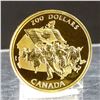 Image 1 : CANADA $200.00 1990 Canada's Flag 25 Years Gold Proof