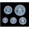 Image 2 : IRAN 1971 Offical 5 Coin Year Set in Blue/Gold Box Proof