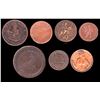 Image 2 : WORLD 1833-1950 A Lot of 7 Tokens and Coins Fine-Extra Fine