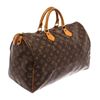 Image 3 : Louis Vuitton Brown Monogram Canvas Leather Speedy 30 Satchel Bag
