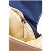 Image 7 : Chanel Beige Blue Satin Chocolate Bar Chain Shoulder Bag