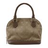Image 1 : Louis Vuitton Light Brown Monogram Satin Alma Mini Handbag