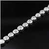 Image 3 : 20.49 ctw Diamond 18K White Gold Tennis Necklace