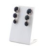 Image 1 : 43.81 ctw Blue Sapphire and 1.88 ctw Diamond 14K White Gold Earrings