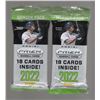Image 1 : 2 Count/36 Cards - Panini Prizm 2022 Baseball Value Hanger Packs: 18 Cards per pack