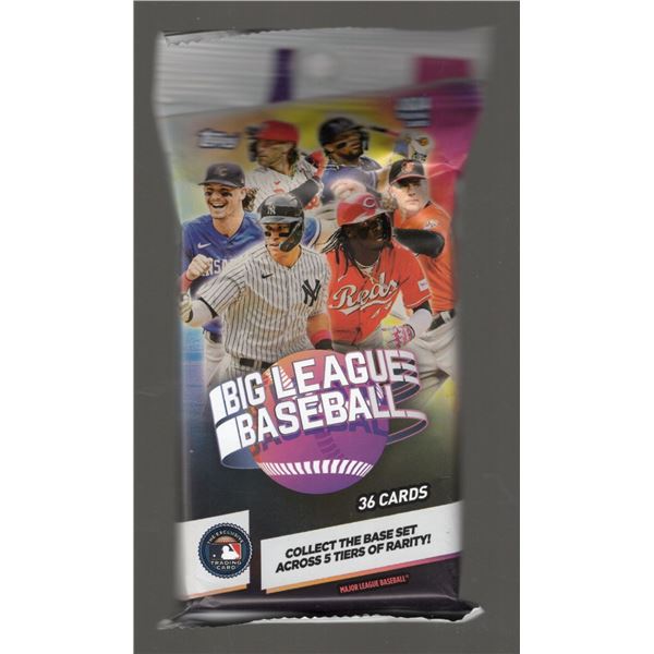 2024 Topps Big League Baseball Value Fat Hanger Pack of 36 Cards!