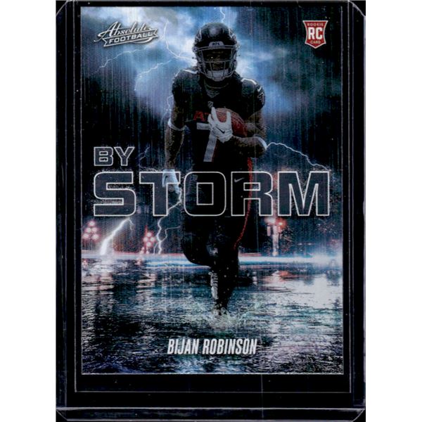 Bijan Robinson ROOKIE CARD 2023 Panini Absolute By Storm Insert #BST-6