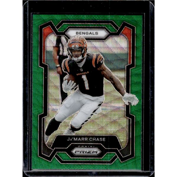 Ja'Marr Chase 2023 Panini Prizm Green Wave Prizm #56