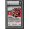 Image 2 : Patrick Mahomes 2021 Panini Mosaic Mosaic Blue /99 #1 Arena Grade 5.5