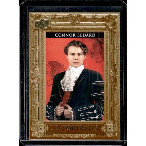 Connor Bedard ROOKIE CARD 2023 Upper Deck Series 2 Portraits Insert #P60