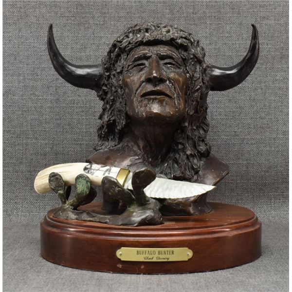 "BUFFALO HUNTER" BRONZE (CHUCK DOMINY)