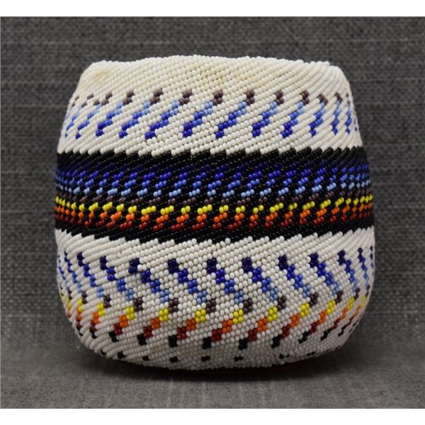NAVAJO BEADED BASKET