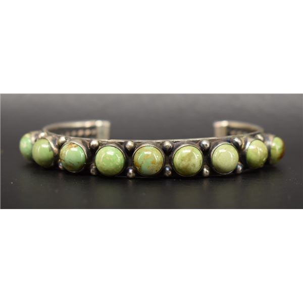 NAVAJO SILVER AND TURQUOISE BRACELET