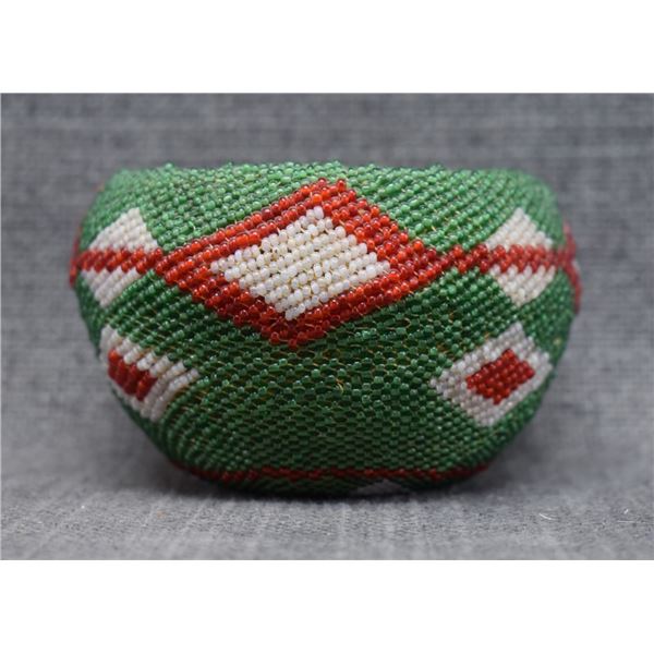 PAIUTE BEADED BASKET