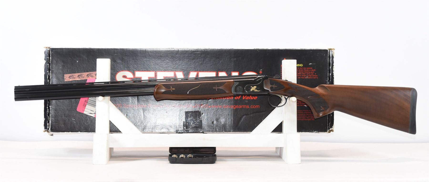 Stevens Model 512 Gold Wing 28 Gauge Over Under Shotgun With Box