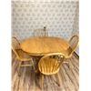 Image 1 : Wooden Dining Table with 1 Leaf  & 4 Chairs