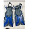 Image 2 : Body Glove Flippers Size US 1-4 & 2 Snorkels