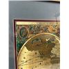 Image 2 : Framed Gold Foiled Map