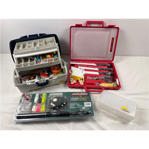 Assorted Fishing Gear & Rod