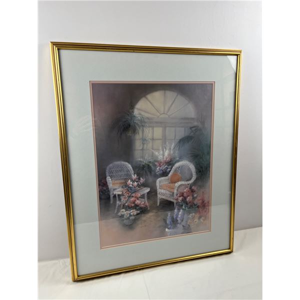 Framed Patio Chair Print