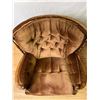 Image 2 : Upholstered Button Back Swivel Rocking Armchair