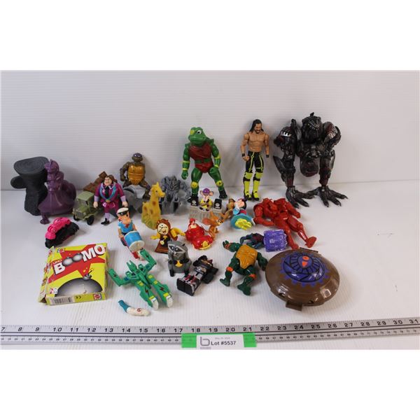 (20+) Vintage Figurines Lot & UNO Boomo - As Is
