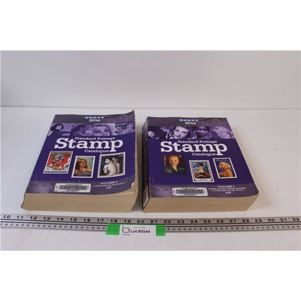 (2) 2014 Stamp Catalogues Volumes One & Two