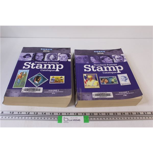 (2) 2014 Stamp Catalogues Volumes Three & Four