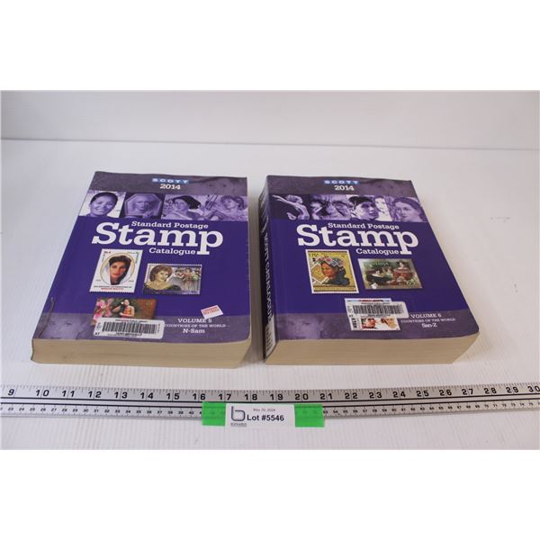 (2) 2014 Stamp Catalogues Volumes Five & Six