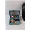 Image 2 : Necklace Jewelry Display, Vinyl Jewelry Box w/ Jewelry inside