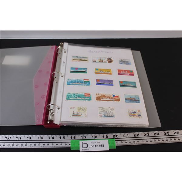 Stamp Collection: (10) Pages Organized by Theme